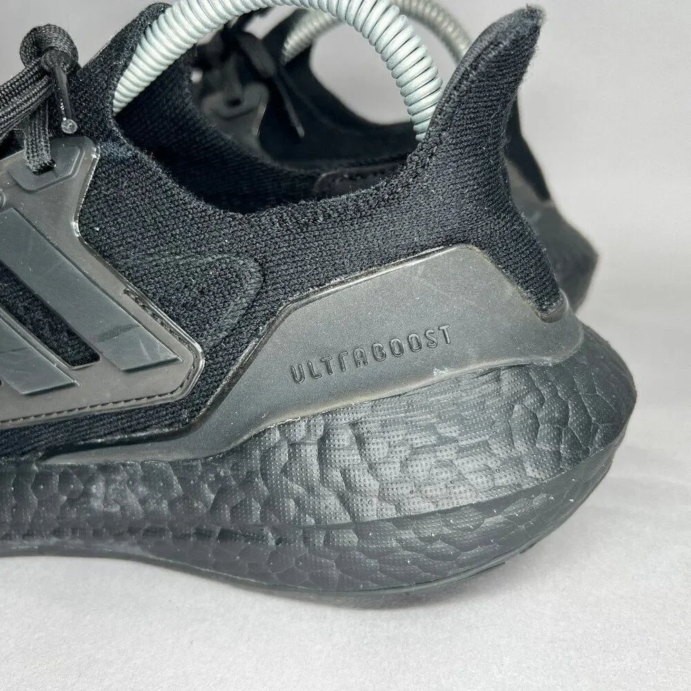 Adidas Ultraboost 21 Shoes Men's‎ Size 8 Triple Black Athletic Running Sneakers